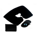 Inflatable Neck Pillow Travel Set